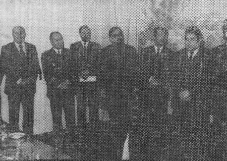 Почетные гости на 25 –летнем юбилее парткома объединения – Эстрыбпром 03 03 1988