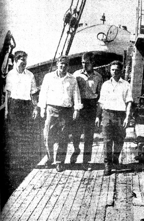 Антонов Михаил , Владимир Титоренко, Александр Рипа и Петр Мельников 4511  06 август 1969