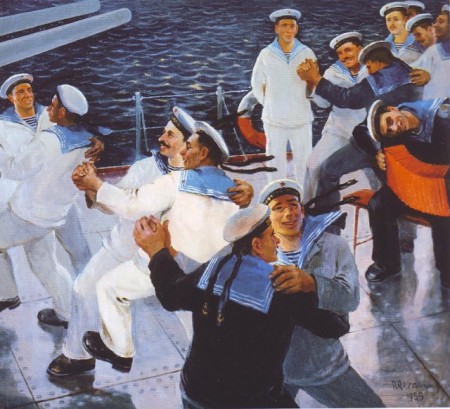 Валентин Печатин. Танец моряков. 1959 г.l