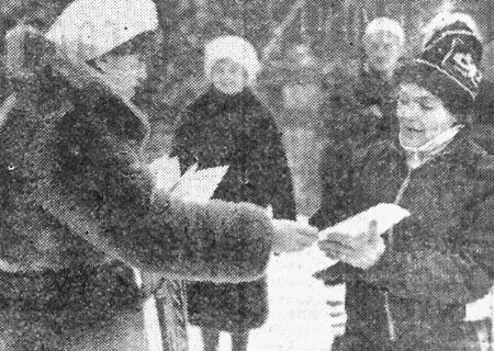 Тикк Полина победительница на трехкилометровой дистанции среди женщин-ветеранов - Эстрыбпром  11 02 1984