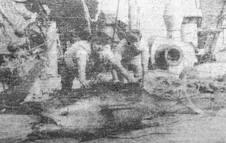 Часто попадалась диковинка -  вот это огромных   размеров   тунец - РТМС-7510 Мустъярв 07 01 1975 Фото   В.   Шаповала.