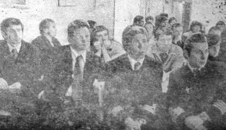 Митинг  посвященный успешному завершению рейса  - ТР Нарвский  08 01 1976