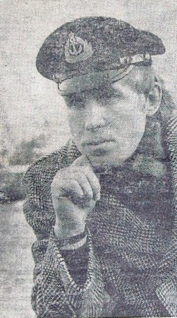 Макаркин Василий матрос первого класса комсорг СРТ- 4544  30 января 1975 года