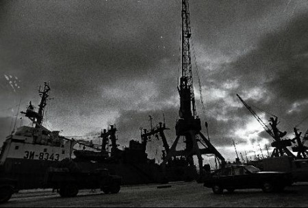 Вечер в Рыбном порту Таллина  - ноябрь1989