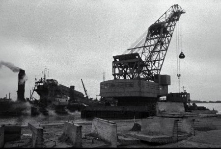 Строительство Рыбного порта на Пальясааре .1960