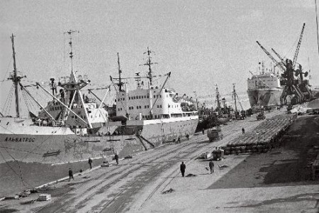 Таллинский рыбный морской порт  - 04  1966