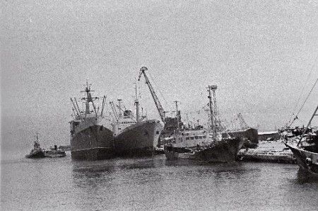 Корабли в Рыбной гавани Таллинна  1967 год