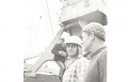 Бригадиры рыбного порта Владимир Колесов (слева) и Михаил Цыганов 1973