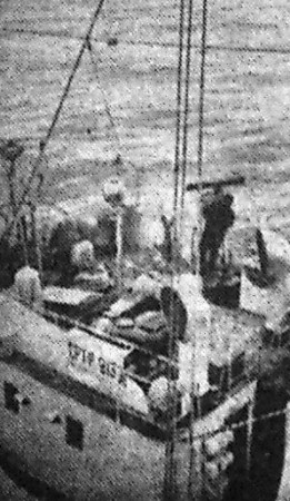 Ремонт радиолокатора у борта ПБ Иоханнес Варес  - СРТР-9139  30 07 1966