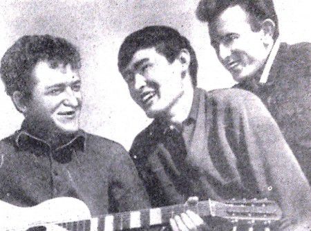 Попов Александр , Жанса Бопиев и валентин Стулов - ТР Бора 11  июнь 1966