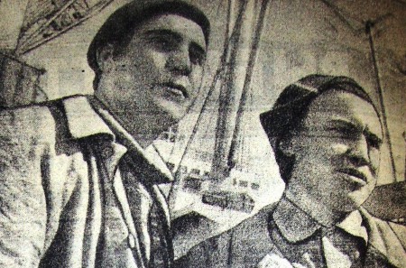 Журбенко Дмитрий и  Никитин Владимир хматросы  орошо потрудились  на разгрузке  ТР Ботнический залив  18 мая 1972