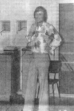 Уткин Михаил матрос  участник художественной самодеятельности  - ТР Ботнический залив 17 04 1979 фото Н. Лунева