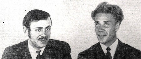 Якимович Н.  и П. Головкин - передовики ТР Бриз  28 август 1968