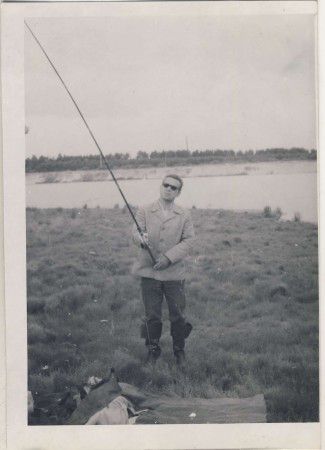 Николай Андреев на сухопутной рыбалке