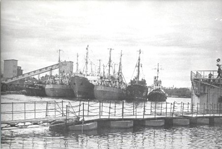Вид на новый Рыбный порт Таллина 1962 год