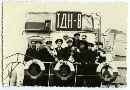 танкер ТДН-8 в порту Таллин - 1955