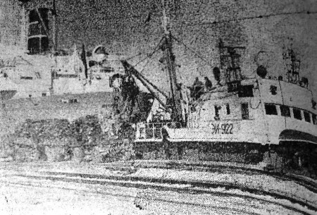 судно готовится к выходу на промысел – СРТР-9122 21 10 1972