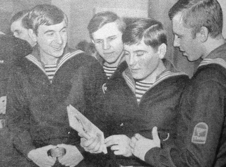 Группа делегатов - представителей Таллинской мореходной школы -  27 11 1973