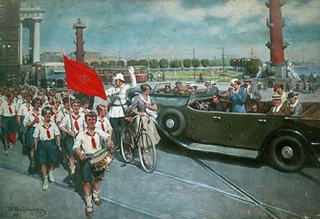 И. Владимиров. Иностранцы в Ленинграде. 1937 г.