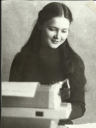 Гончаренко Лариса. На работе в редакции газеты  Рыбак Эстонии. 1981
