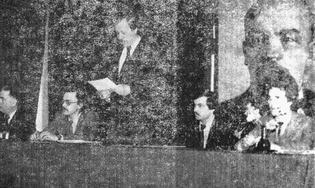 Башков Виктор  комсорг объединения выступает  на VII Пленуме комитета комсомола – Эстрыбпром  12 05 1986