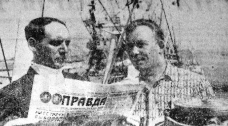 Граблевский Геннадий и Павлов Валентин матросы ПР Саяны 13 июня 1971