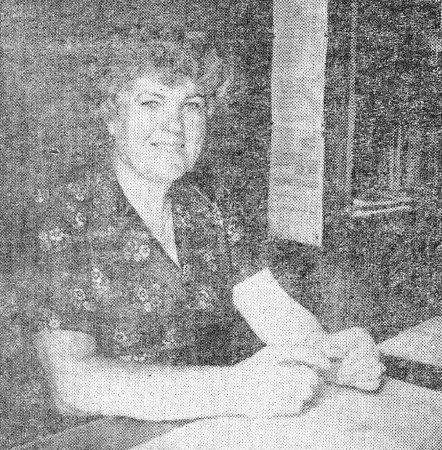 Возняк Вера Филипповна заведующая санитарно-карантинным отделом  рыбного  порта – Эстрыбпром  25 07 1987
