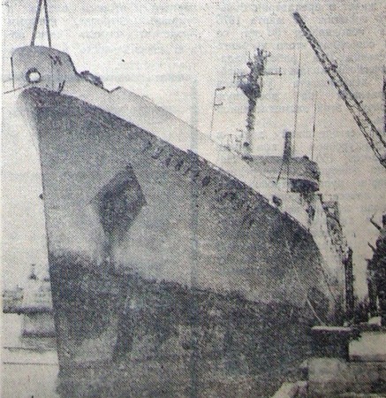 у причалов Таллинского рыбного порта  БМРТ 183 Рудольф Вакман 21 января  1975 года