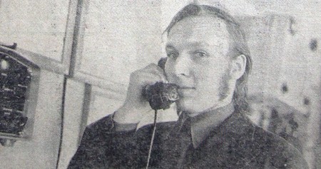 Вааб Хиллар  4-й помощник  на ТР Нарвский залив - 5 апреля 1975 года