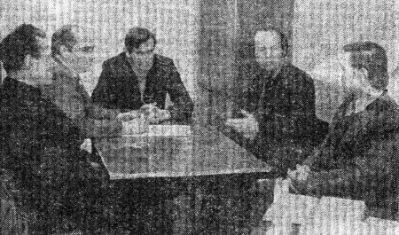 М. Папуша, В. Савушкин, В. Петров. В. Буханевич и А.  Бойков.  - ТМРП 26 02 1983