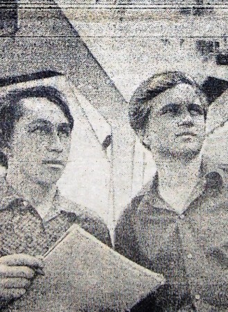 Суворов Иван и Кулемин Владимир матросы  ТР Ботнический залив  работали на Ньюфаундлендской банке 3 августа  1972