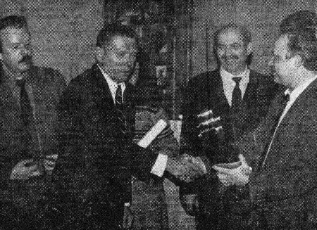 Вручение приза объединению Эстрыбпром за победу  в социалистическом соревновании ВРПО Запрыба  - 19 04 1985