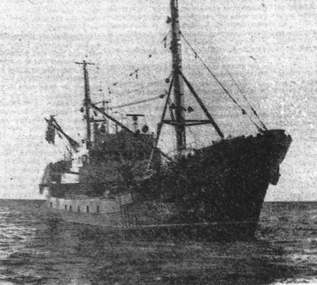 Судно ведет поиск рыбы – ТБОРФ 26 03 1969