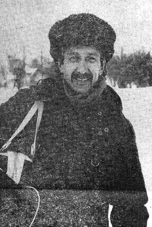 Гимранов Г. матрос  чемпион  республики  в    лыжных гонках на 5 километров -  Эстрыбпром 12 02 1985   фото А. ТОКАРЕВА.
