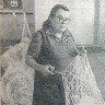 Сооман Линда лучшая закройщица цеха орудий лова ЭРПО Океан - 16 апреля 1974 года