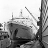 плавбаза  Станислав Монюшко , сделанная в Народной Республике Польша  по заказу  Советского Союза, в порту Таллинна  - 1967