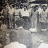 Плотников Юрий капитан   рапортует перед уход в Бангладеш  - СРТР 9027  Атла 15 июля 1972