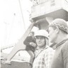 Бригадиры рыбного порта Владимир Колесов (слева) и Михаил Цыганов 1973