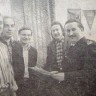 Пирожков О. , В. Силаев, А. Фельдбах, А. Брикез, Ю. Мятлик и Ю. Бобков      (слева направо),  ЭРНК  1 апреля 1978