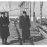 Каск Георг министр рыбной промышленности ЭССР и Оолуп Я. управляющий Кингисеппского рыбкомбината - 1952