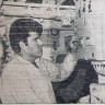 Акуленко З.  на вахте в котельном отделении БМРТ 564 Иоханнес Семпер  -  25 апреля 1974 года
