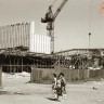 Строительство кинотеатра Космос в 1962 году