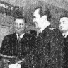 Хольцманн Тойво ст. инженер техотдела ТБРФ  принимает поздравления товарищей  после избрания его в депутаты– 16 02 1969