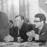 В Президиуме отчетно-выборной  комсомольской конференции - ЭРПО Океан 27 11 1973