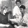 справа  врач  э.  сийлак, операционная сестра м. эпнер - пр август якобсон -  и шефповар пр советская латвия л. урбо - 1968