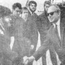 Матвеев  В. капитан СРТ 4479, его поздравляет Каск Э. замначальника Объединения Океан по кульутре и быту 2 сентября 1970