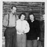 Саломатин С., Сайк А., Я. Каби и Г. Шапор работники минрыбпрома ЭССР  на уборке картошки - 1947